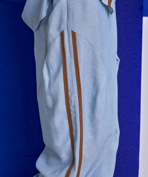 Nora Lily(ノラリリー)の「【Nora Lily】Retro Line Track Barrel Pants(その他パンツ・メンズ・サックスブルー/チャコールグレー/グレー・FREE)」の10枚目の写真