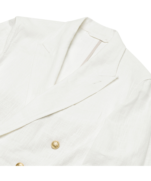 sortie(ソルティ)の「6B Linen Washed Double Jacket (Ivory)(テーラードジャケット・メンズ・その他・X-LARGE/LARGE/MEDIUM)」の3枚目の写真