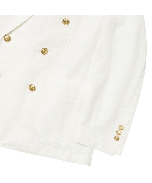 sortie(ソルティ)の「6B Linen Washed Double Jacket (Ivory)(テーラードジャケット・メンズ・その他・X-LARGE/LARGE/MEDIUM)」の5枚目の写真