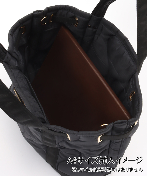 Spick & Span(スピックアンドスパン)の「《一部店舗+WEB限定》SITA PARANTICA/シータパランティカ キルティングナイロントート(トートバッグ・レディース・カーキ/ブラック/ブラウン・FREE)」の13枚目の写真