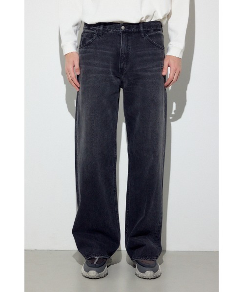 AZUL by moussy（アズールバイマウジー）の「AZUL DENIM ワイド（デニムパンツ・メンズ・ブラック/ブルー・SMALL/MEDIUM/LARGE）」の5枚目の写真