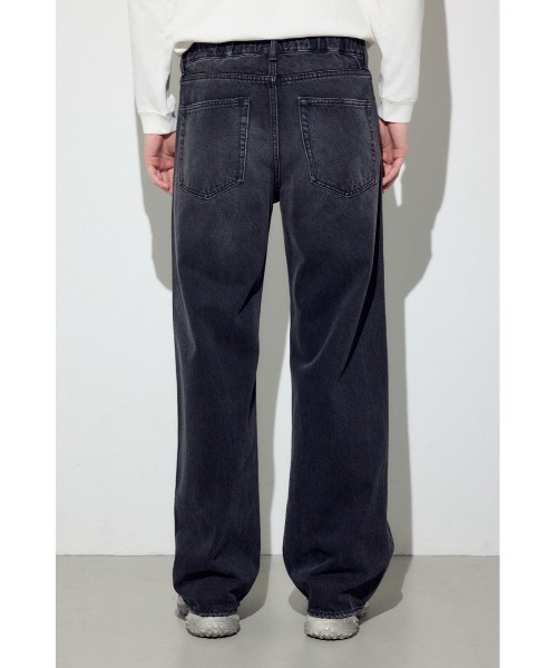 AZUL by moussy（アズールバイマウジー）の「AZUL DENIM ワイド（デニムパンツ・メンズ・ブラック/ブルー・SMALL/MEDIUM/LARGE）」の7枚目の写真