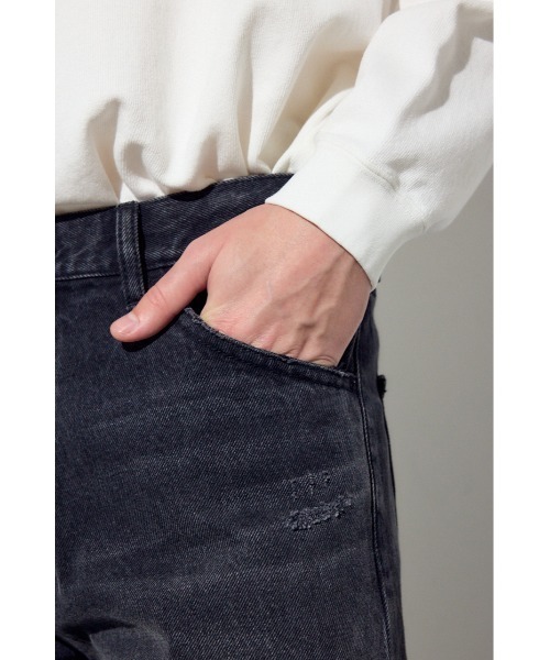 AZUL by moussy（アズールバイマウジー）の「AZUL DENIM ワイド（デニムパンツ・メンズ・ブラック/ブルー・SMALL/MEDIUM/LARGE）」の10枚目の写真