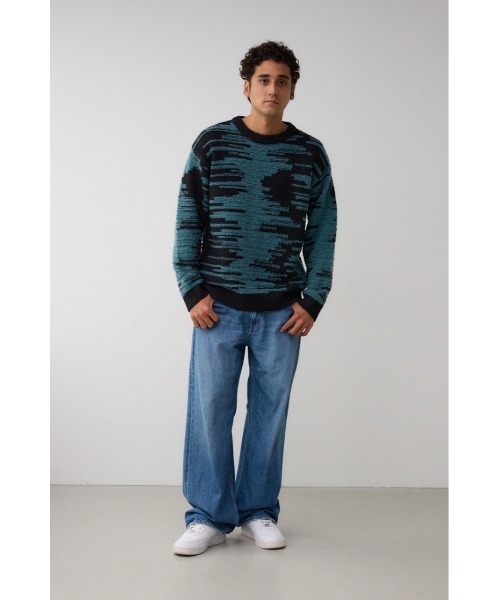 AZUL by moussy（アズールバイマウジー）の「AZUL DENIM ワイド（デニムパンツ・メンズ・ブラック/ブルー・SMALL/MEDIUM/LARGE）」の13枚目の写真