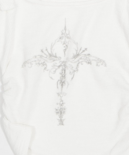 dispark(ディスパーク)の「DISPARK/ベルトデザインフーディーキャミ(Tシャツ/カットソー・レディース・ホワイト・FREE)」の10枚目の写真