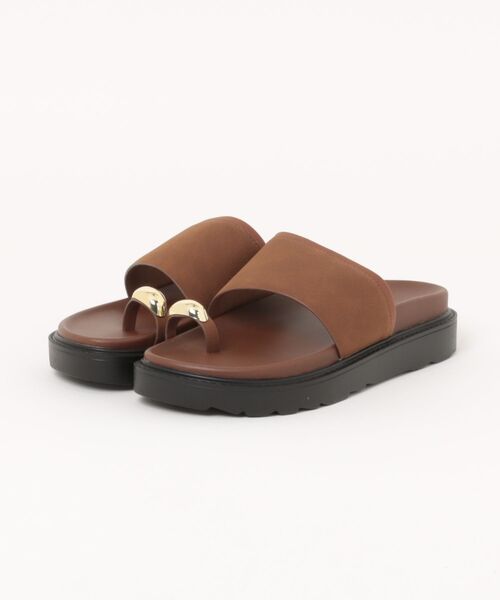ABC-MART(エービーシーマート)の「ABC SELECT エービーシーセレクト RING FLAT SANDAL リングフラットサンダル W2079 BROWN(サンダル・メンズ・ブラウン・X-LARGE/LARGE/MEDIUM/SMALL)」の1枚目の写真