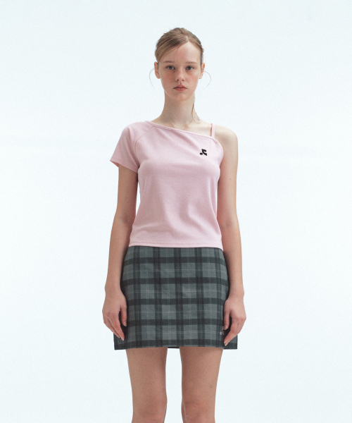 Rest&Recreation(レストアンドレクリエーション)の「UNBALANCED KNIT TOP - PINK(Tシャツ/カットソー・レディース・その他・ONE)」の3枚目の写真