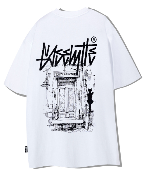 YOSEMITE(ヨセミティ)の「オールドカフェプリント半袖TシャツホワイトYT-3Y23(Tシャツ/カットソー・レディース・ホワイト・MEDIUM/LARGE/X-LARGE)」の1枚目の写真