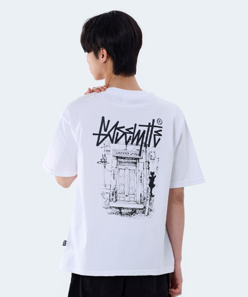 YOSEMITE(ヨセミティ)の「オールドカフェプリント半袖TシャツホワイトYT-3Y23(Tシャツ/カットソー・レディース・ホワイト・MEDIUM/LARGE/X-LARGE)」の3枚目の写真