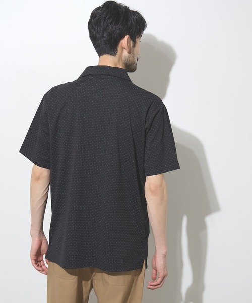 NAVY(ネイビー)の「【SARARI /サラリ】接触冷感 カノコドット柄 スキッパー 半袖ポロシャツ(ポロシャツ・メンズ・ブラック/ホワイト・S/M/L/XL)」の17枚目の写真