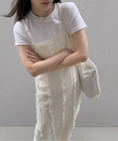 aimoha（アイモハ）の「ジャガードキャミワンピース（ワンピース・レディース・ブラック/ライトベージュ・FREE）」の13枚目の写真