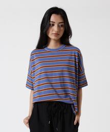 B omnivore/ビーオムニボー 天竺ボーダーワイドTEE WOMEN'S