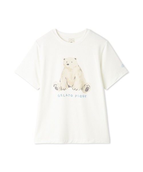 接触冷感】シーアニマル柄ワンポイントTシャツ（ルームウェア/パジャマ