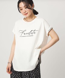 【WEB限定】<at ease>エンブロイダリー カットソー