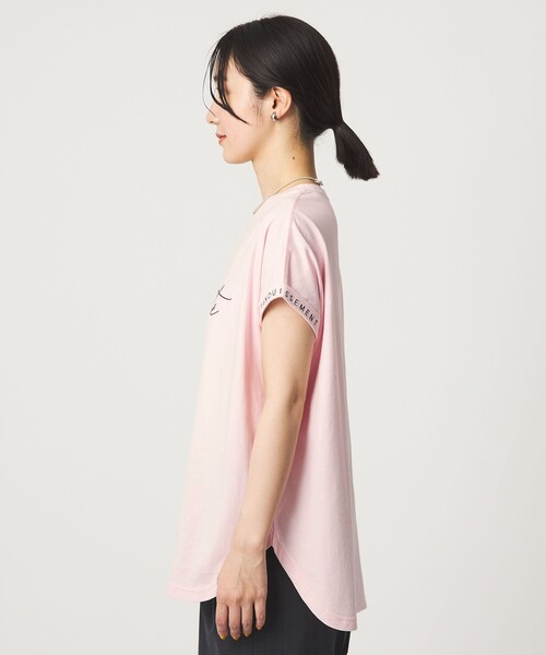 green label relaxing（グリーンレーベルリラクシング）の「【WEB限定】＜at ease＞エンブロイダリー カットソー（Tシャツ/カットソー・レディース・ダークブラウン/ライトピンク/ホワイト・FREE）」の5枚目の写真