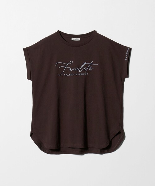 green label relaxing（グリーンレーベルリラクシング）の「【WEB限定】＜at ease＞エンブロイダリー カットソー（Tシャツ/カットソー・レディース・ダークブラウン/ライトピンク/ホワイト・FREE）」の13枚目の写真
