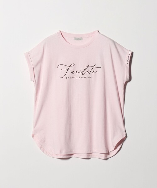 green label relaxing（グリーンレーベルリラクシング）の「【WEB限定】＜at ease＞エンブロイダリー カットソー（Tシャツ/カットソー・レディース・ダークブラウン/ライトピンク/ホワイト・FREE）」の21枚目の写真