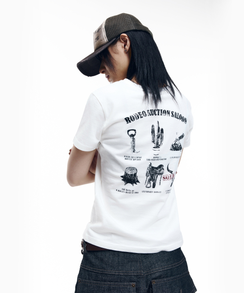 AAKAM(アーカム)の「Rodeo Saloon Half Top (White)(Tシャツ/カットソー・レディース・その他・1/2/3)」の11枚目の写真