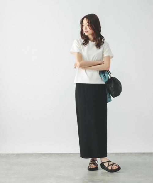 GLOBAL WORK(グローバルワーク)の「Fffit エフィット/汗染み軽減クルー/665852(Tシャツ/カットソー・レディース・ブラック/ダークブラウン/モカ/ホワイト系その他2・MEDIUM/SMALL/LARGE/X-LARGE)」の5枚目の写真