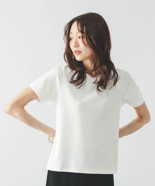 GLOBAL WORK(グローバルワーク)の「Fffit エフィット/汗染み軽減クルー/665852(Tシャツ/カットソー・レディース・ブラック/ダークブラウン/モカ/ホワイト系その他2・MEDIUM/SMALL/LARGE/X-LARGE)」の7枚目の写真
