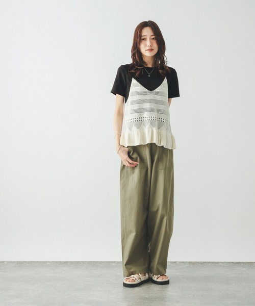 GLOBAL WORK(グローバルワーク)の「Fffit エフィット/汗染み軽減クルー/665852(Tシャツ/カットソー・レディース・ブラック/ダークブラウン/モカ/ホワイト系その他2・MEDIUM/SMALL/LARGE/X-LARGE)」の9枚目の写真