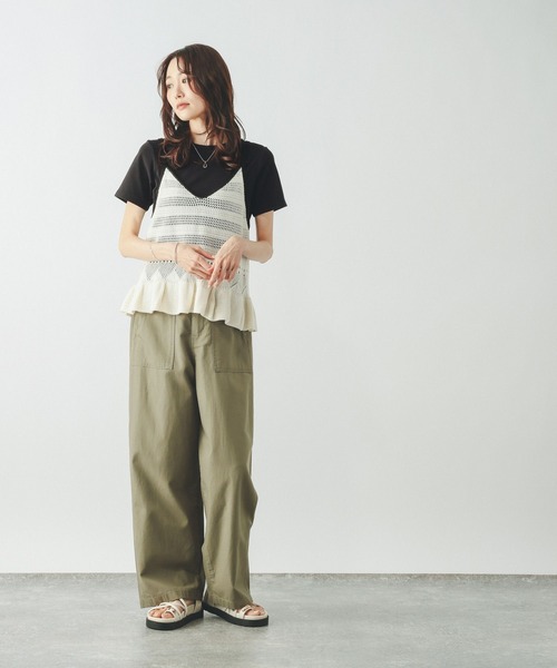 GLOBAL WORK(グローバルワーク)の「Fffit エフィット/汗染み軽減クルー/665852(Tシャツ/カットソー・レディース・ブラック/ダークブラウン/モカ/ホワイト系その他2・MEDIUM/SMALL/LARGE/X-LARGE)」の10枚目の写真