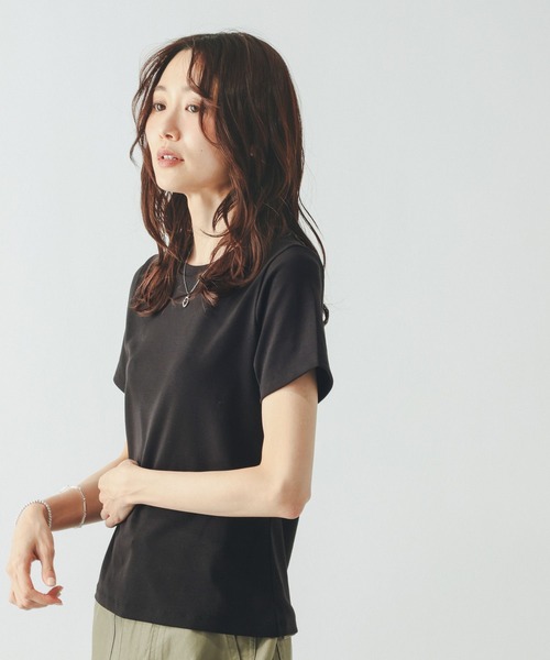 GLOBAL WORK(グローバルワーク)の「Fffit エフィット/汗染み軽減クルー/665852(Tシャツ/カットソー・レディース・ブラック/ダークブラウン/モカ/ホワイト系その他2・MEDIUM/SMALL/LARGE/X-LARGE)」の12枚目の写真