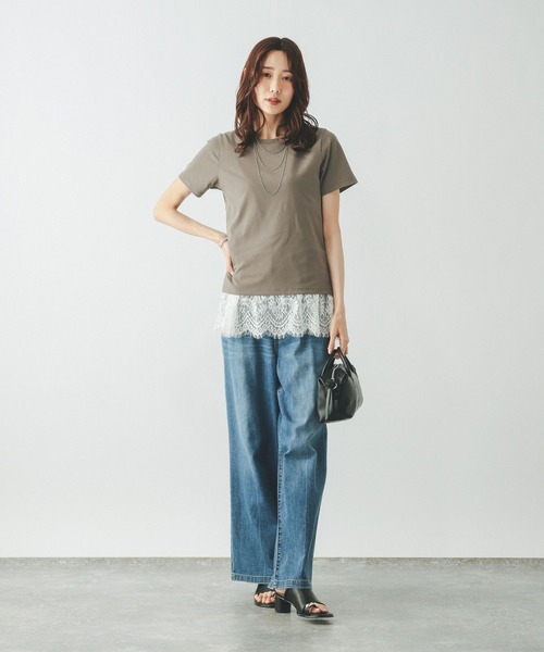 GLOBAL WORK(グローバルワーク)の「Fffit エフィット/汗染み軽減クルー/665852(Tシャツ/カットソー・レディース・ブラック/ダークブラウン/モカ/ホワイト系その他2・MEDIUM/SMALL/LARGE/X-LARGE)」の18枚目の写真
