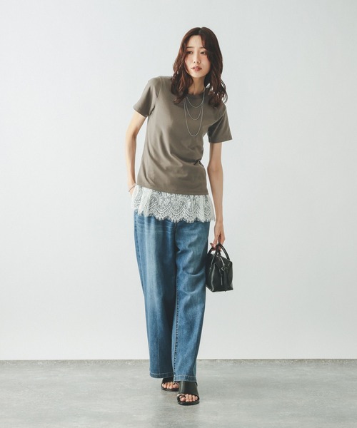 GLOBAL WORK(グローバルワーク)の「Fffit エフィット/汗染み軽減クルー/665852(Tシャツ/カットソー・レディース・ブラック/ダークブラウン/モカ/ホワイト系その他2・MEDIUM/SMALL/LARGE/X-LARGE)」の19枚目の写真