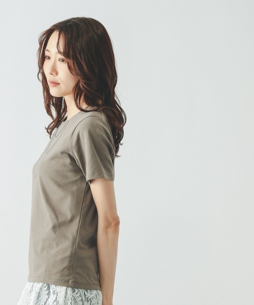 GLOBAL WORK(グローバルワーク)の「Fffit エフィット/汗染み軽減クルー/665852(Tシャツ/カットソー・レディース・ブラック/ダークブラウン/モカ/ホワイト系その他2・MEDIUM/SMALL/LARGE/X-LARGE)」の21枚目の写真