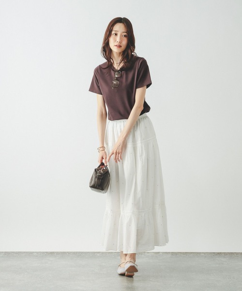 GLOBAL WORK(グローバルワーク)の「Fffit エフィット/汗染み軽減クルー/665852(Tシャツ/カットソー・レディース・ブラック/ダークブラウン/モカ/ホワイト系その他2・MEDIUM/SMALL/LARGE/X-LARGE)」の14枚目の写真