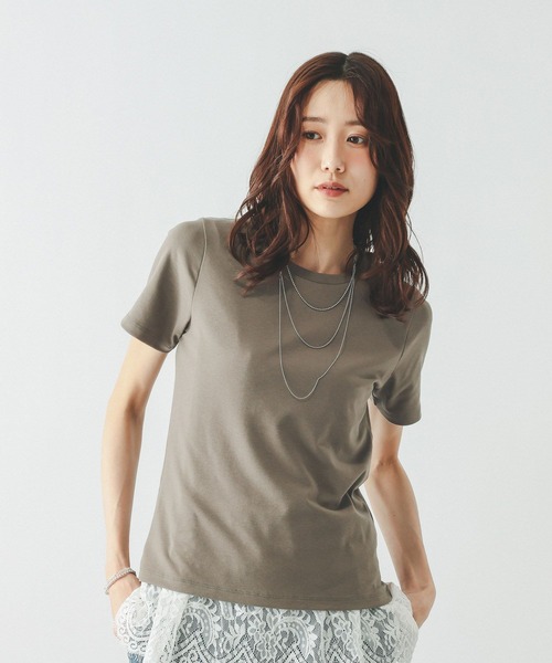 GLOBAL WORK(グローバルワーク)の「Fffit エフィット/汗染み軽減クルー/665852(Tシャツ/カットソー・レディース・ブラック/ダークブラウン/モカ/ホワイト系その他2・MEDIUM/SMALL/LARGE/X-LARGE)」の20枚目の写真
