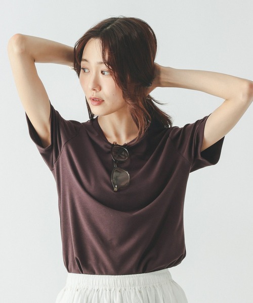 GLOBAL WORK(グローバルワーク)の「Fffit エフィット/汗染み軽減クルー/665852(Tシャツ/カットソー・レディース・ブラック/ダークブラウン/モカ/ホワイト系その他2・MEDIUM/SMALL/LARGE/X-LARGE)」の17枚目の写真