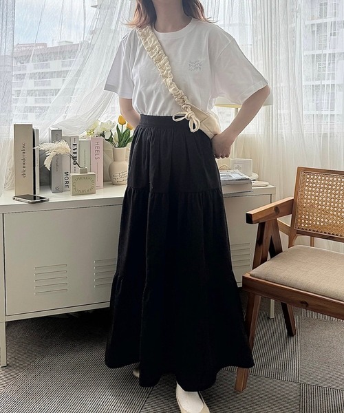 tunee(チュニー)の「シンプル英字ワンポイント半袖Tシャツ(hsyd)(Tシャツ/カットソー・レディース・ホワイト・LARGE)」の13枚目の写真
