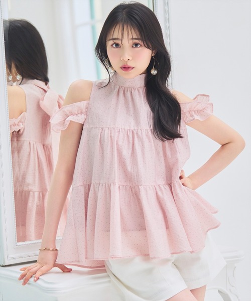 WILLSELECTION(ウィルセレクション)の「フリルスリーブティアードブラウス(シャツ/ブラウス・レディース・ブラック系その他/オフホワイト/イエロー/ピンク/ホワイト系その他・FREE)」の1枚目の写真