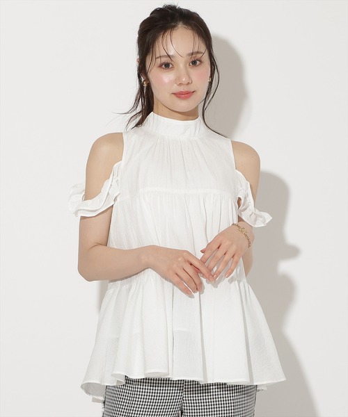 WILLSELECTION(ウィルセレクション)の「フリルスリーブティアードブラウス(シャツ/ブラウス・レディース・ブラック系その他/オフホワイト/イエロー/ピンク/ホワイト系その他・FREE)」の6枚目の写真