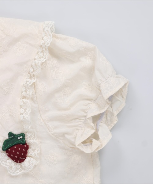 SPINNS(スピンズ)の「ルーツ刺繍が気分☆彡フルーツモチーフ刺繍レース半袖ブラウス/NEO森ガール(シャツ/ブラウス・レディース・アイボリー・ONESIZE)」の14枚目の写真