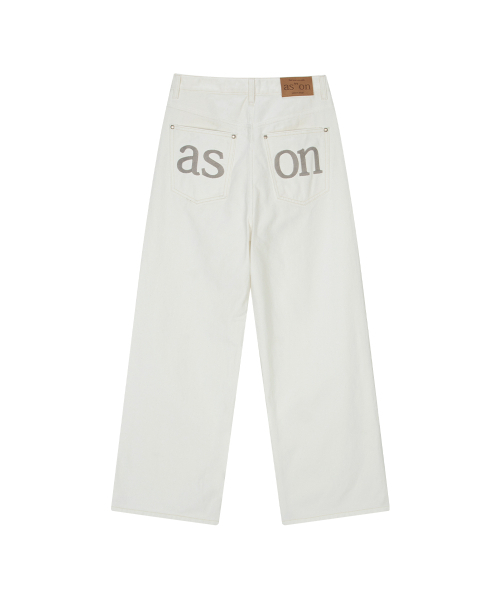 ASON（アズオン）の「SMOG WIDE PANTS / CREAM（その他パンツ・レディース・その他・MEDIUM/SMALL/LARGE）」の3枚目の写真
