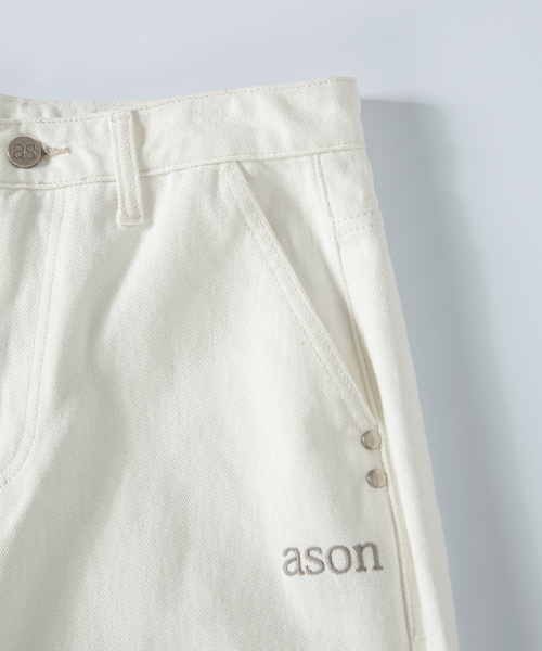 ASON（アズオン）の「SMOG WIDE PANTS / CREAM（その他パンツ・レディース・その他・MEDIUM/SMALL/LARGE）」の5枚目の写真