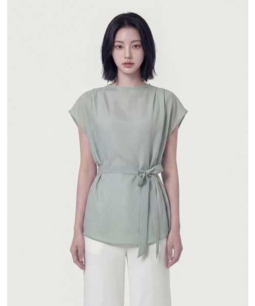 GIEMAR(ジエマル)の「ピンタックスリーブレスミント(シャツ/ブラウス・レディース・その他・SMALL/MEDIUM)」の4枚目の写真