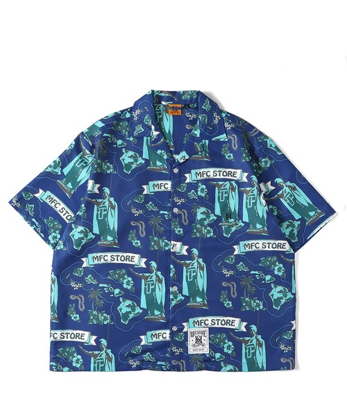 MFC STORE(エムエフシーストア)の「MFC STORE ORIGINAL MS HAWAIIAN S/S SHIRT(シャツ/ブラウス・メンズ・ホワイト系その他/ブルー系その他・S/M/L/XL/XXL)」の1枚目の写真