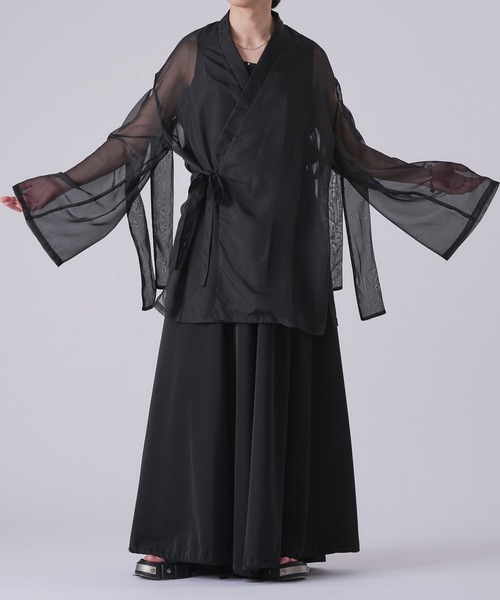 狐独(コドク)の「スーパーワイドハカマスラックス(その他パンツ・メンズ・ブラック/ブルーグレー・LARGE/MEDIUM/SMALL)」の6枚目の写真