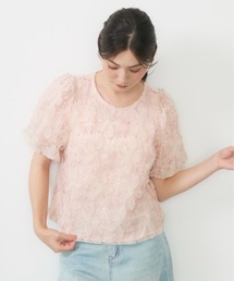 Lunea | フラワーチュールボリュームブラウス / flower tulle volume blouse(シャツ/ブラウス)