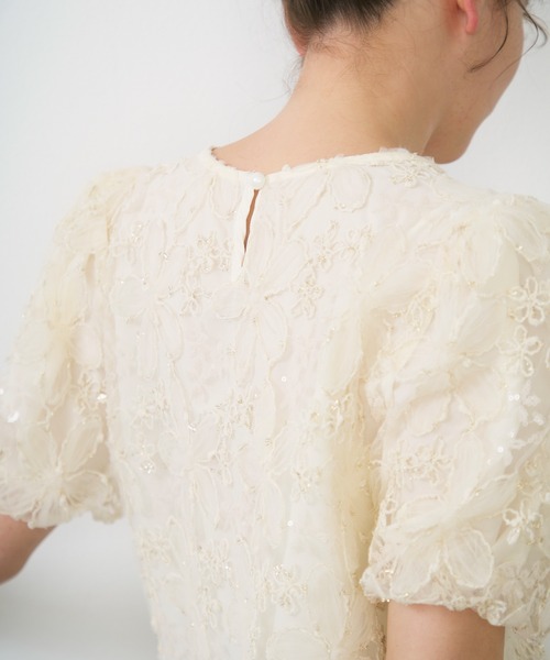 Lunea(ルネア)の「フラワーチュールボリュームブラウス / flower tulle volume blouse(シャツ/ブラウス・レディース・ピンク/グリーン/ホワイト・FREE)」の21枚目の写真