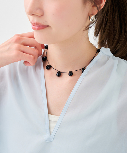 FRAMeWORK(フレームワーク)の「sisi joia/シシジョイア NOUE NECKLACE(ネックレス・レディース・ブラック/ブラウン・FREE)」の3枚目の写真