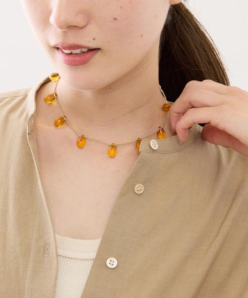 FRAMeWORK(フレームワーク)の「sisi joia/シシジョイア NOUE NECKLACE(ネックレス・レディース・ブラック/ブラウン・FREE)」の4枚目の写真