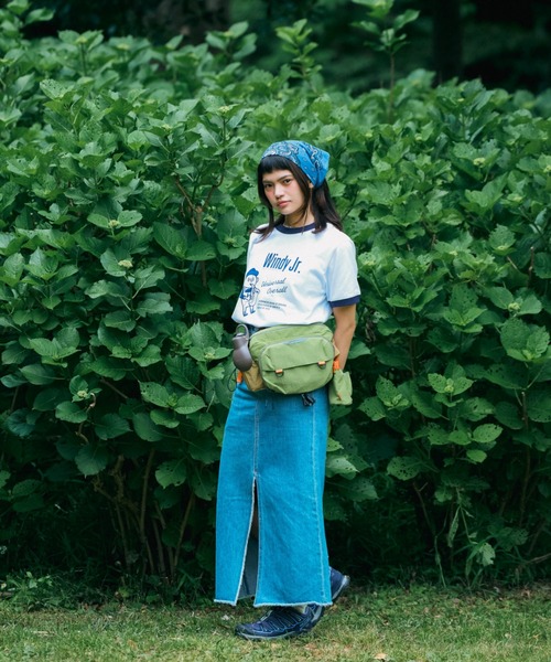 UNIVERSAL OVERALL(ユニバーサルオーバーオール)の「UNIVERSAL OVERALL / UOD / 3WAY OSANPO BAG / お散歩バッグ(ウエスト・ショルダー・ボディバッグ)(ボディバッグ/ウエストポーチ・キッズ・グリーン系その他2/ブラック・F)」の5枚目の写真