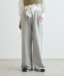 ナイキ スタジオ フリース ライトウェイト 「フレンチテリー」 ウィメンズ ミッドライズ ワイドレッグパンツ / Nike Studio Fleece Lightweight "French Terry" Women's Mid-Rise Wide-Leg Pants IV4774-063 Dark Grey Heather