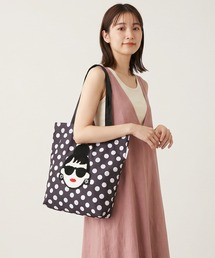 HAPPY FACE（ハッピーフェイス）の「EMMA 顔相良刺繍トート（トートバッグ）」