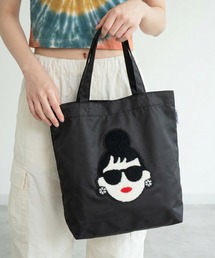 HAPPY FACE（ハッピーフェイス）の「EMMA 顔相良刺繍トート（トートバッグ）」
